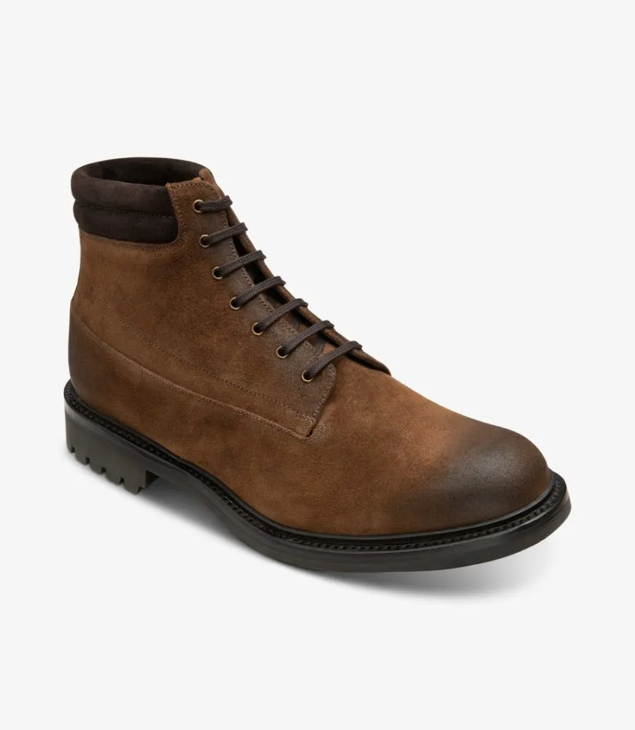 Luxurious Loake Kirkby Premium Brown Suede Mens Boot