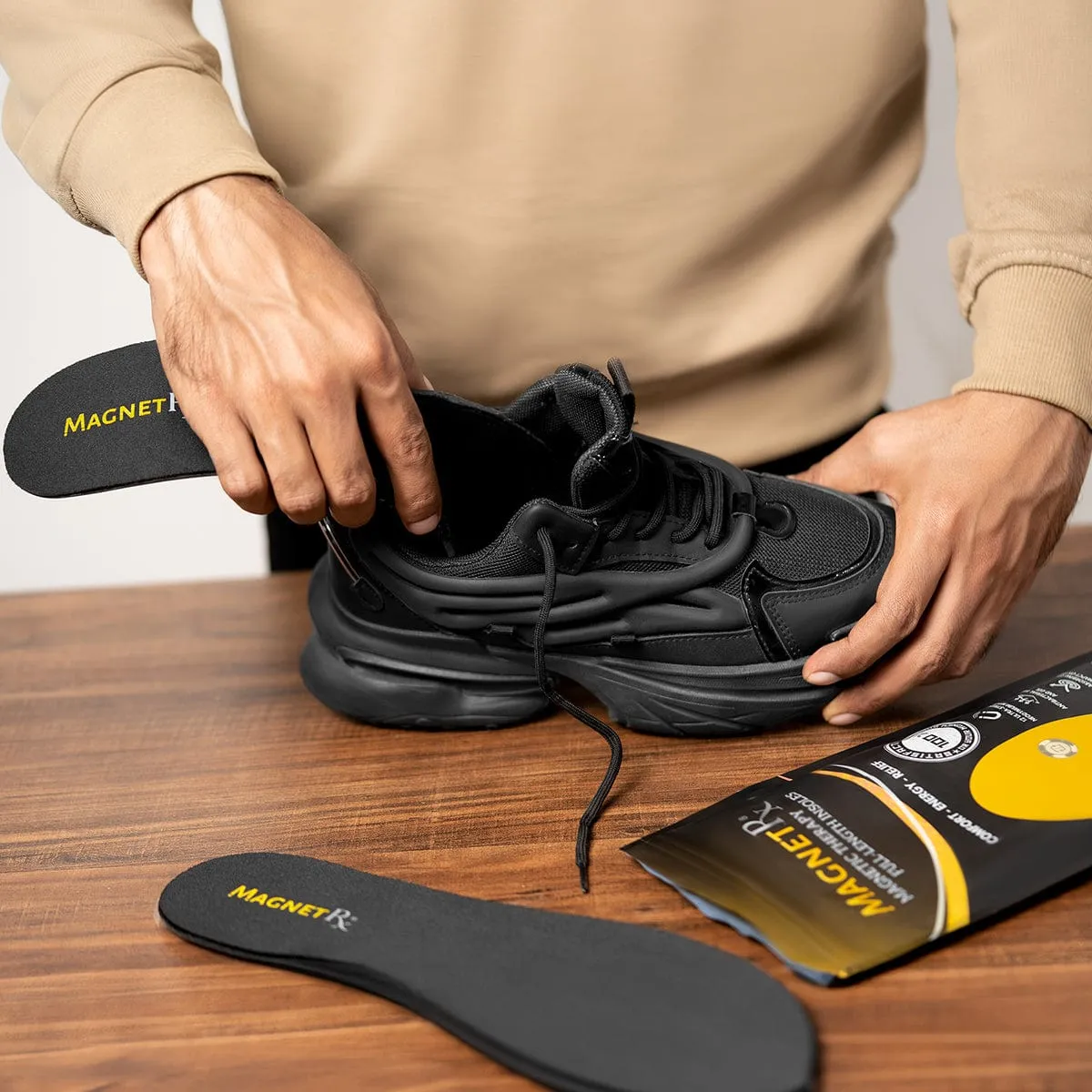 Magnetic Insoles Foot Shoe Inserts with Magnetic Therapy