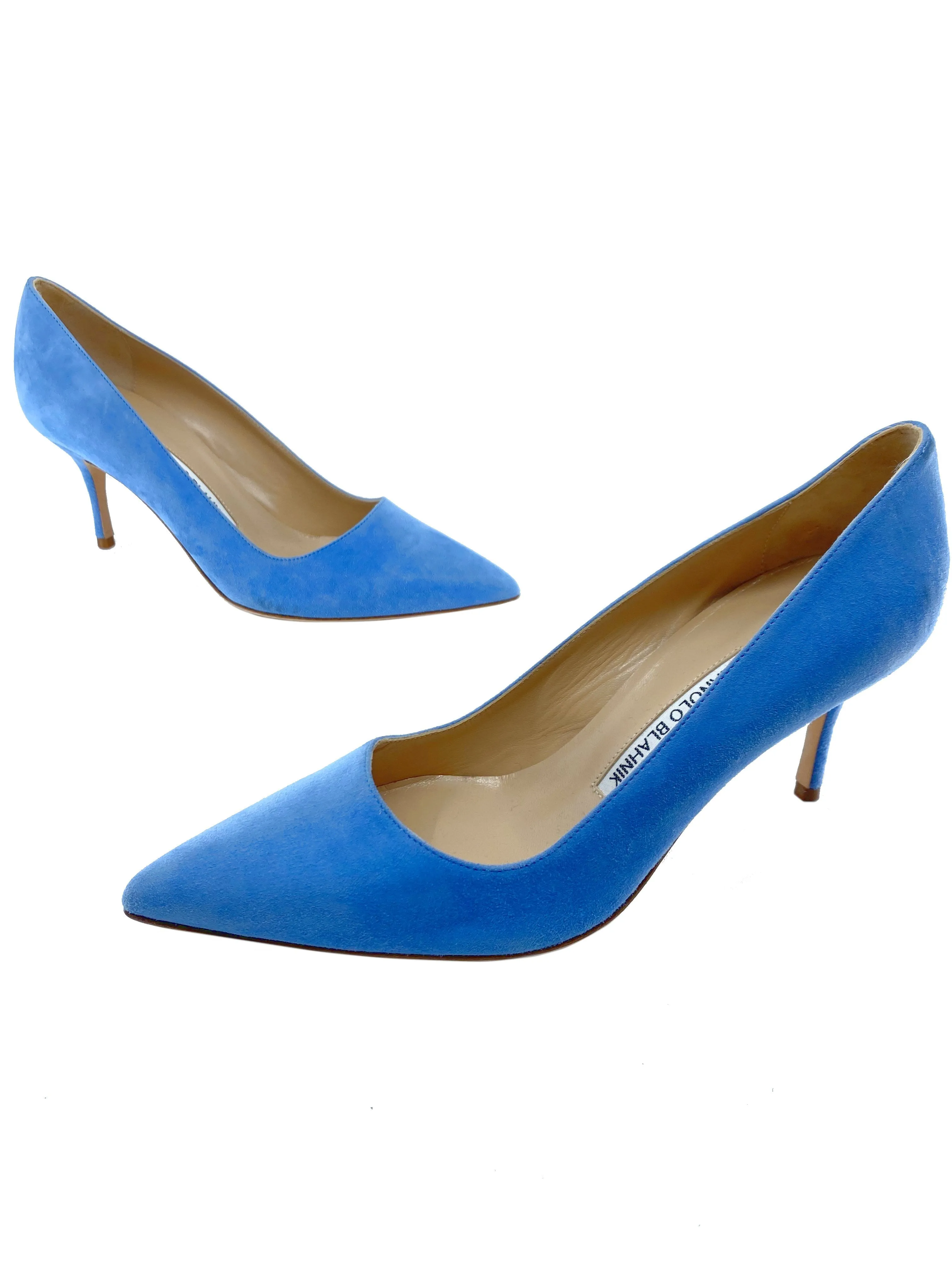 Manolo Blahnik BB Suede Pumps Size 7.5