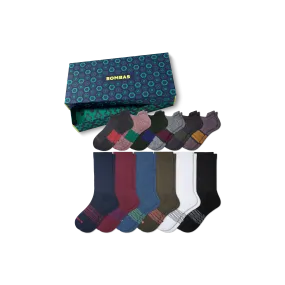 Men's Ankle & Calf Sock Gift Box 12-Pack