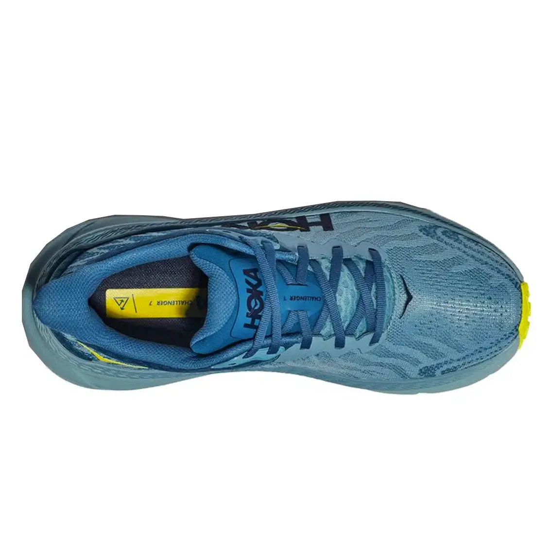 Mens Hoka Challenger ATR 7 (Wide) - Stone Blue/ Evening Primrose