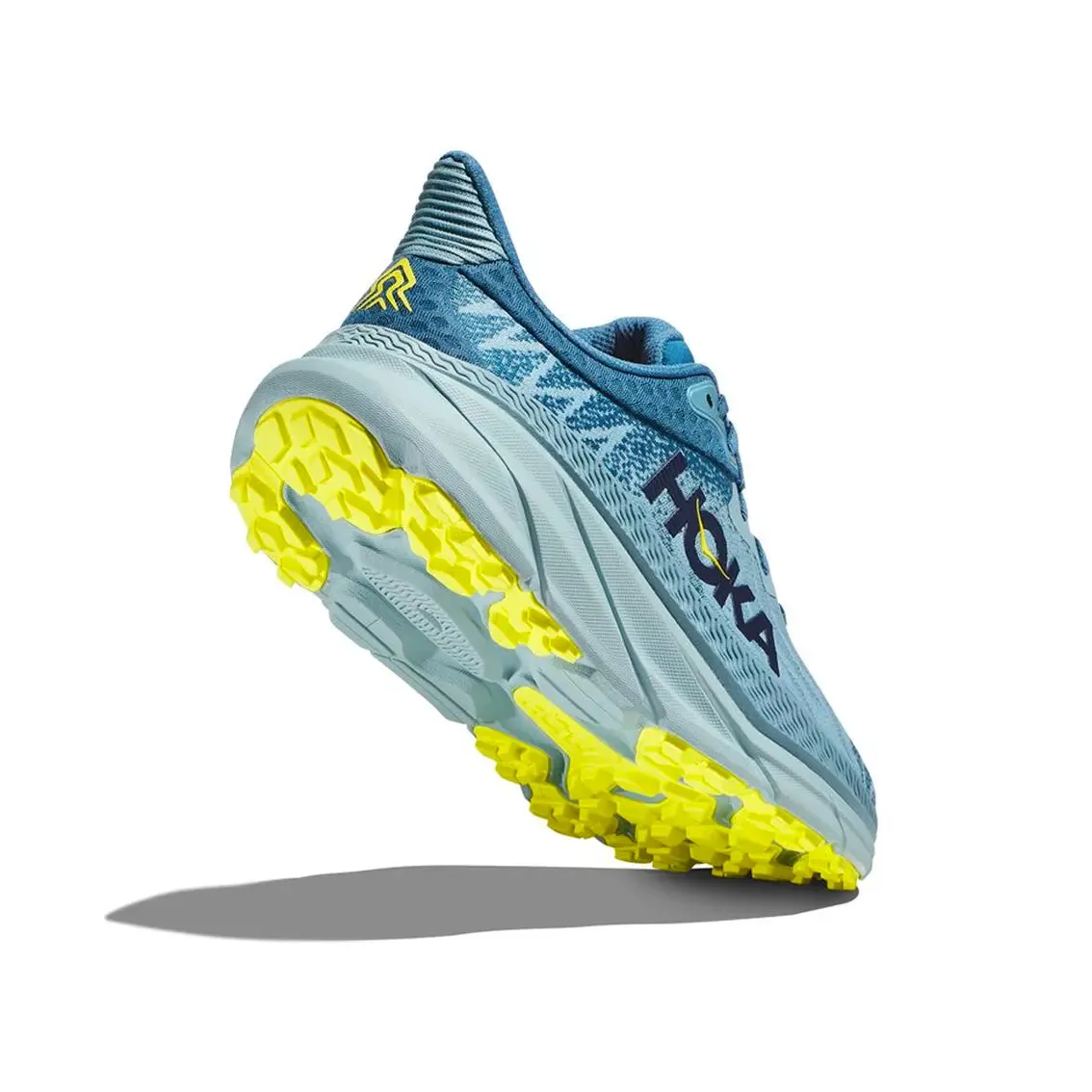 Mens Hoka Challenger ATR 7 (Wide) - Stone Blue/ Evening Primrose