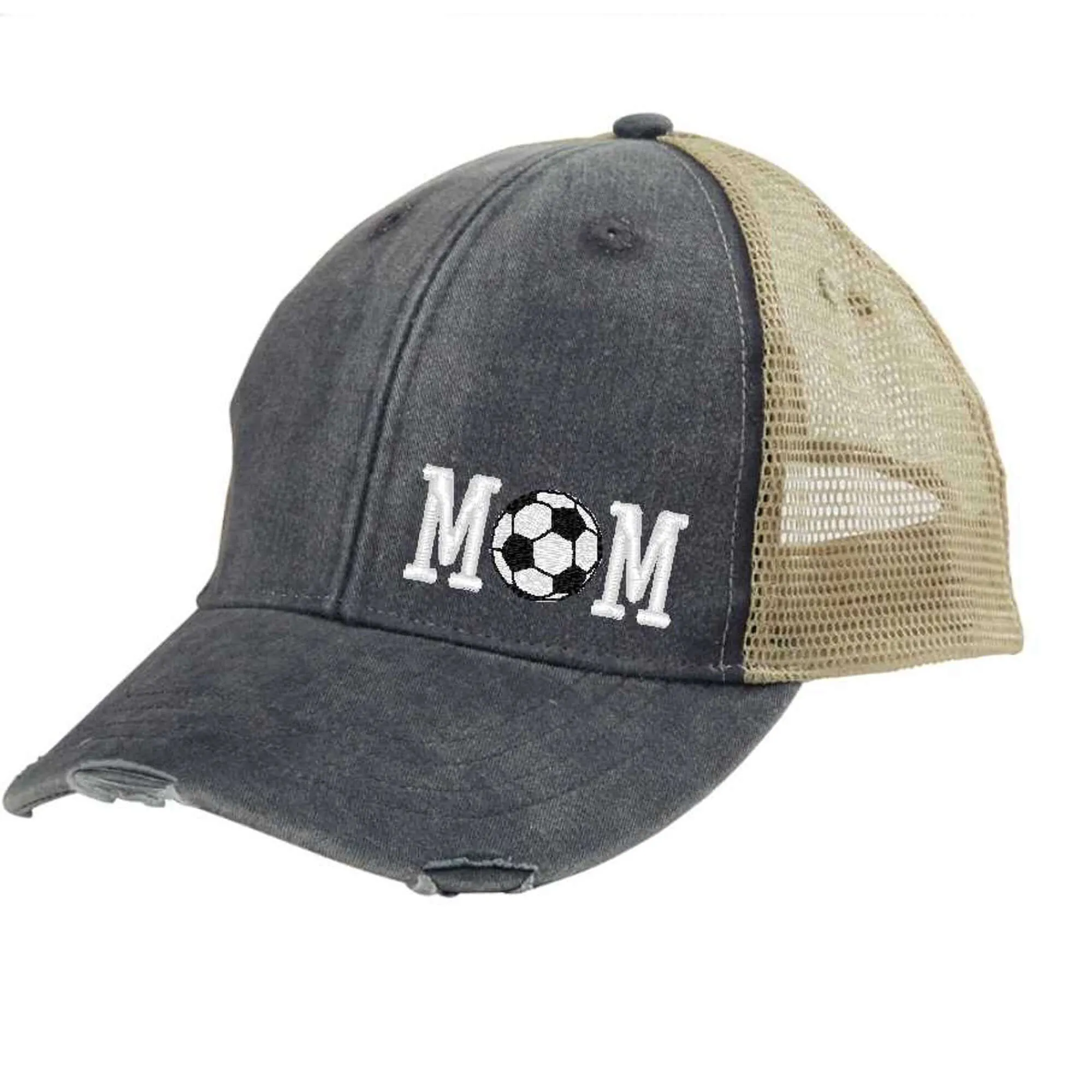 Mom Hat Soccer Mesh Trucker Hat