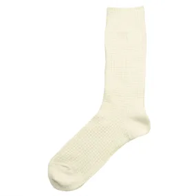 Norse Projects - Bjarki Waffle Socks - Ecru