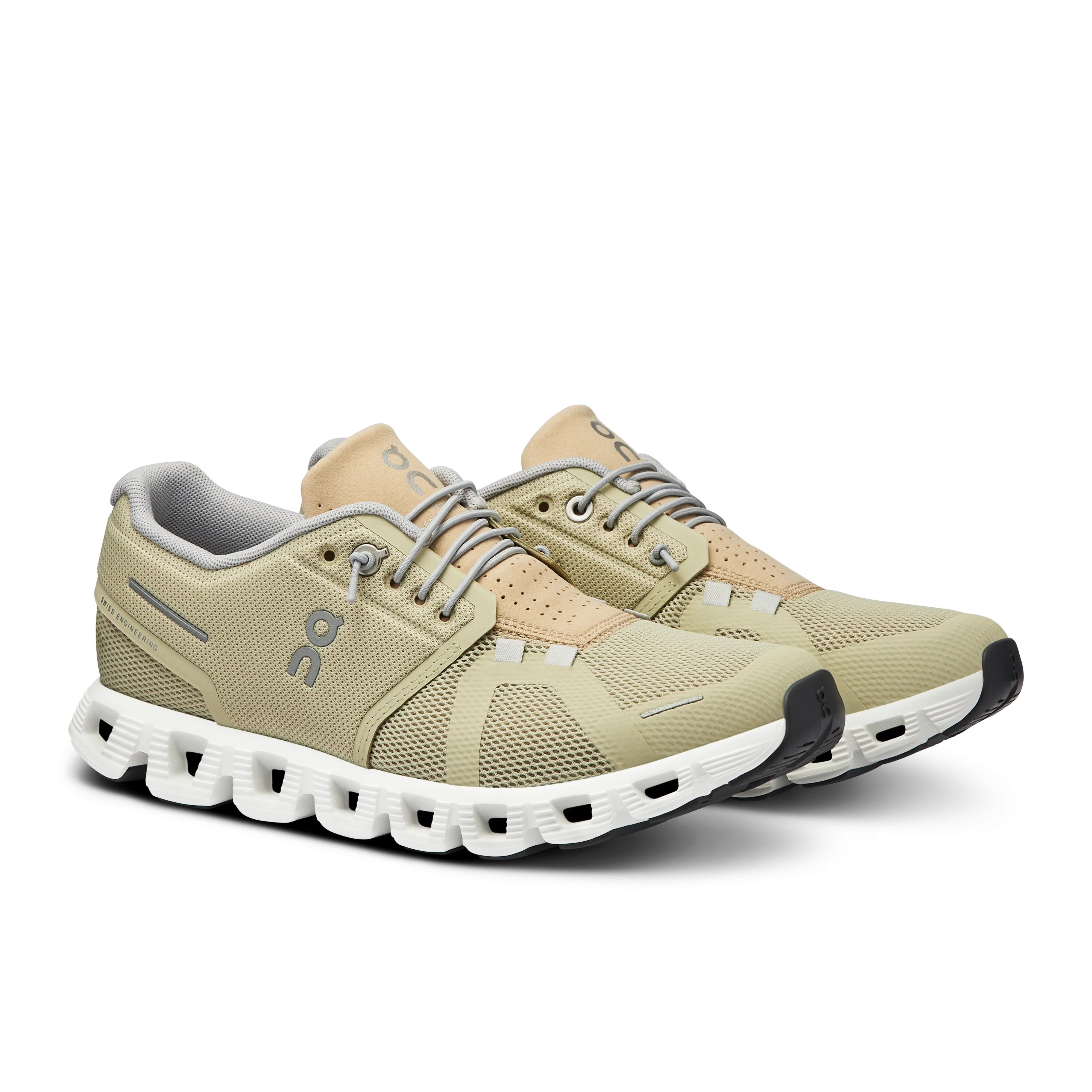 On Running Women's Cloud 5 Shoes - Haze / Sand