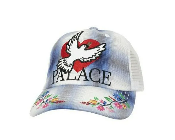 Palace Dove Trucker Hat Blue