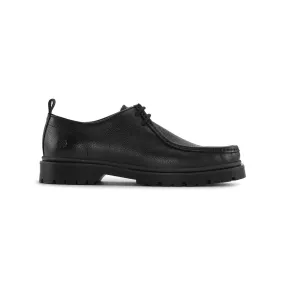 Playboy Alain Black tumbled leather loafers