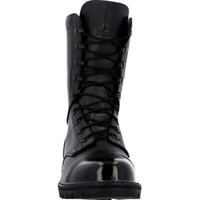 Rocky Women's Lace Up 10" Slip Resist Military Jump Boot -Black- RKC157