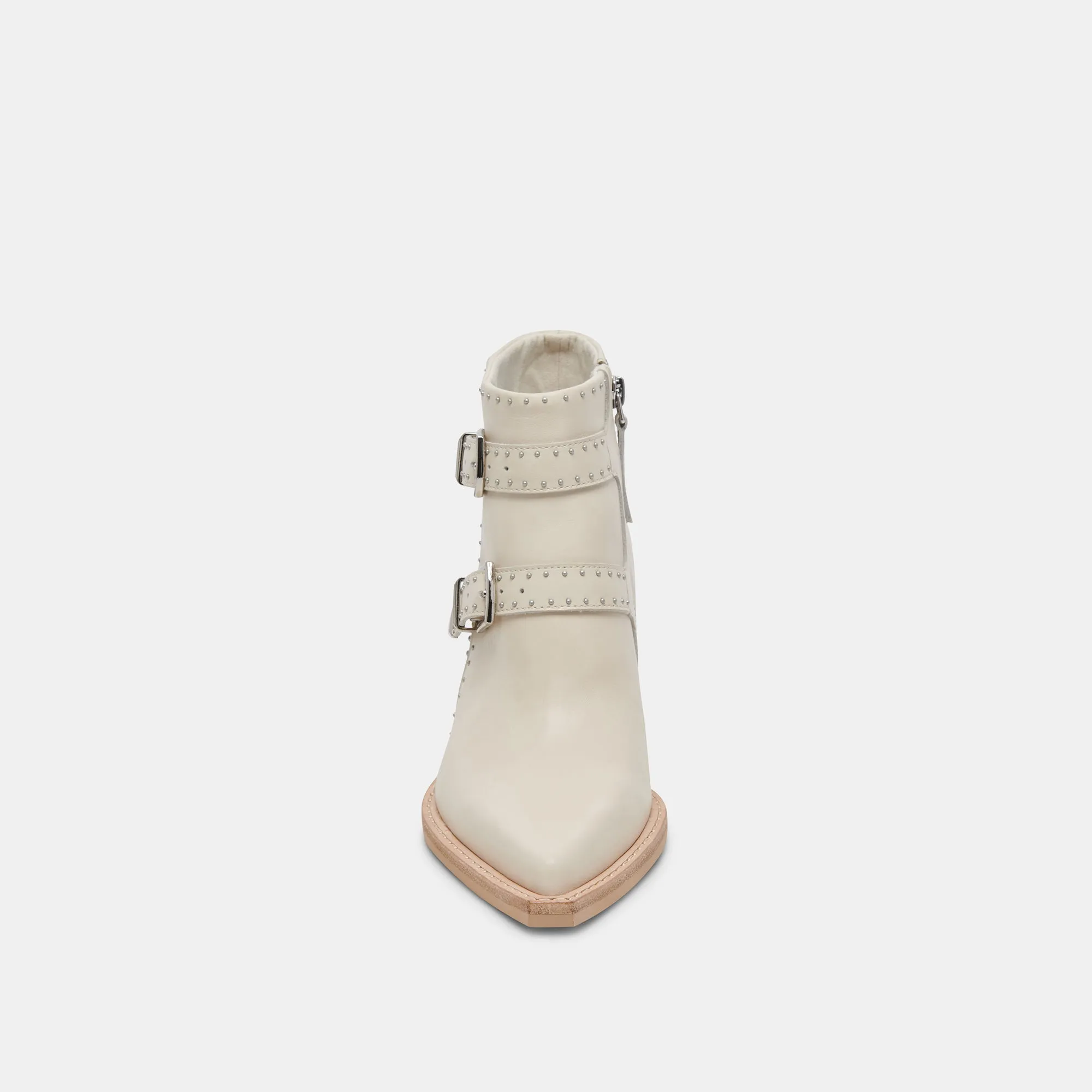 RONNIE BOOTIES IVORY LEATHER