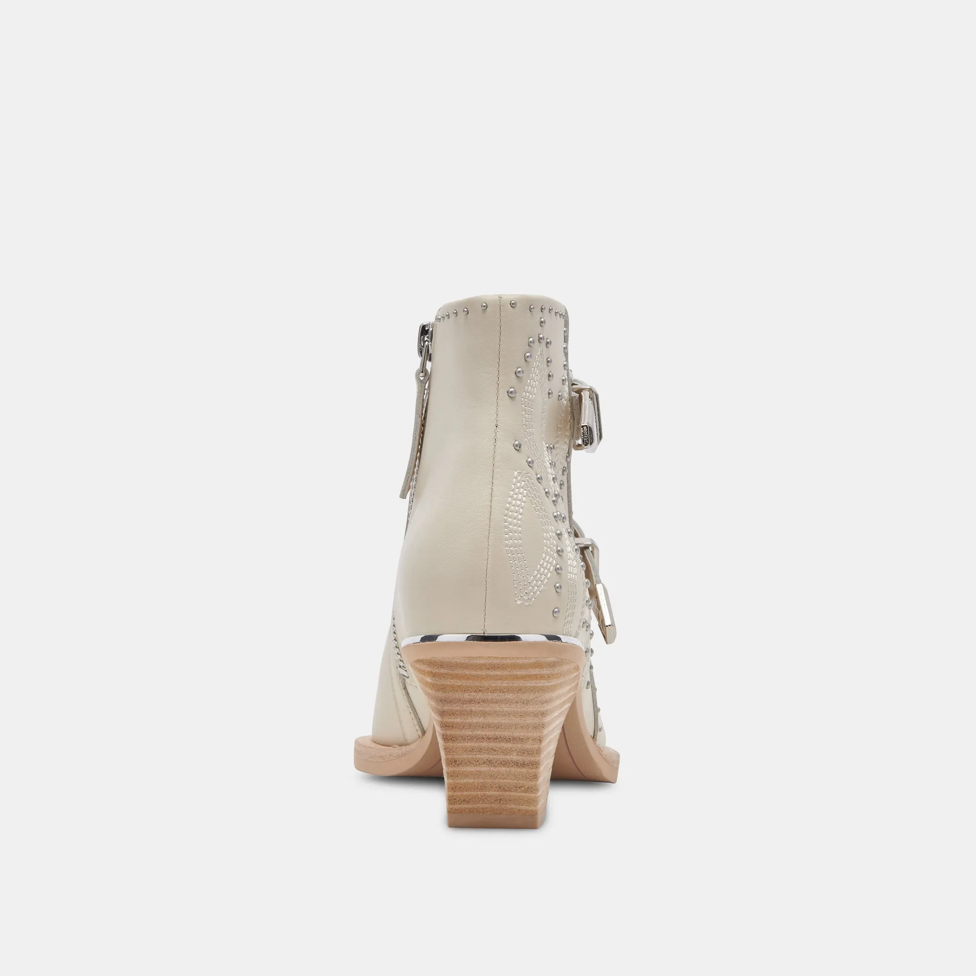 RONNIE BOOTIES IVORY LEATHER