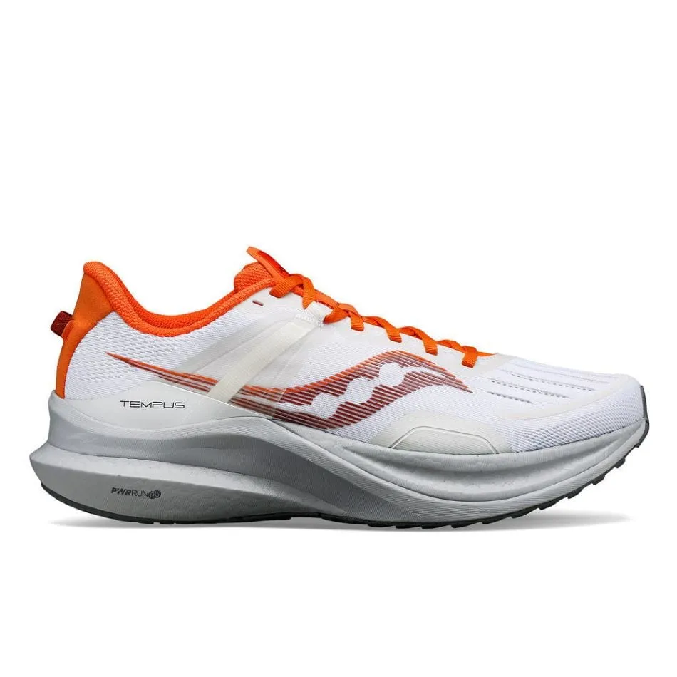 Saucony Tempus Men's Running Shoes White/Pepper AW23