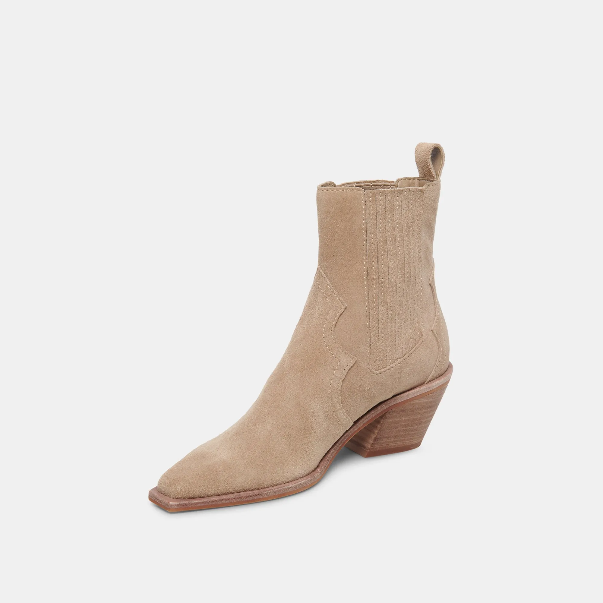 SENNA BOOTIES ALMOND SUEDE