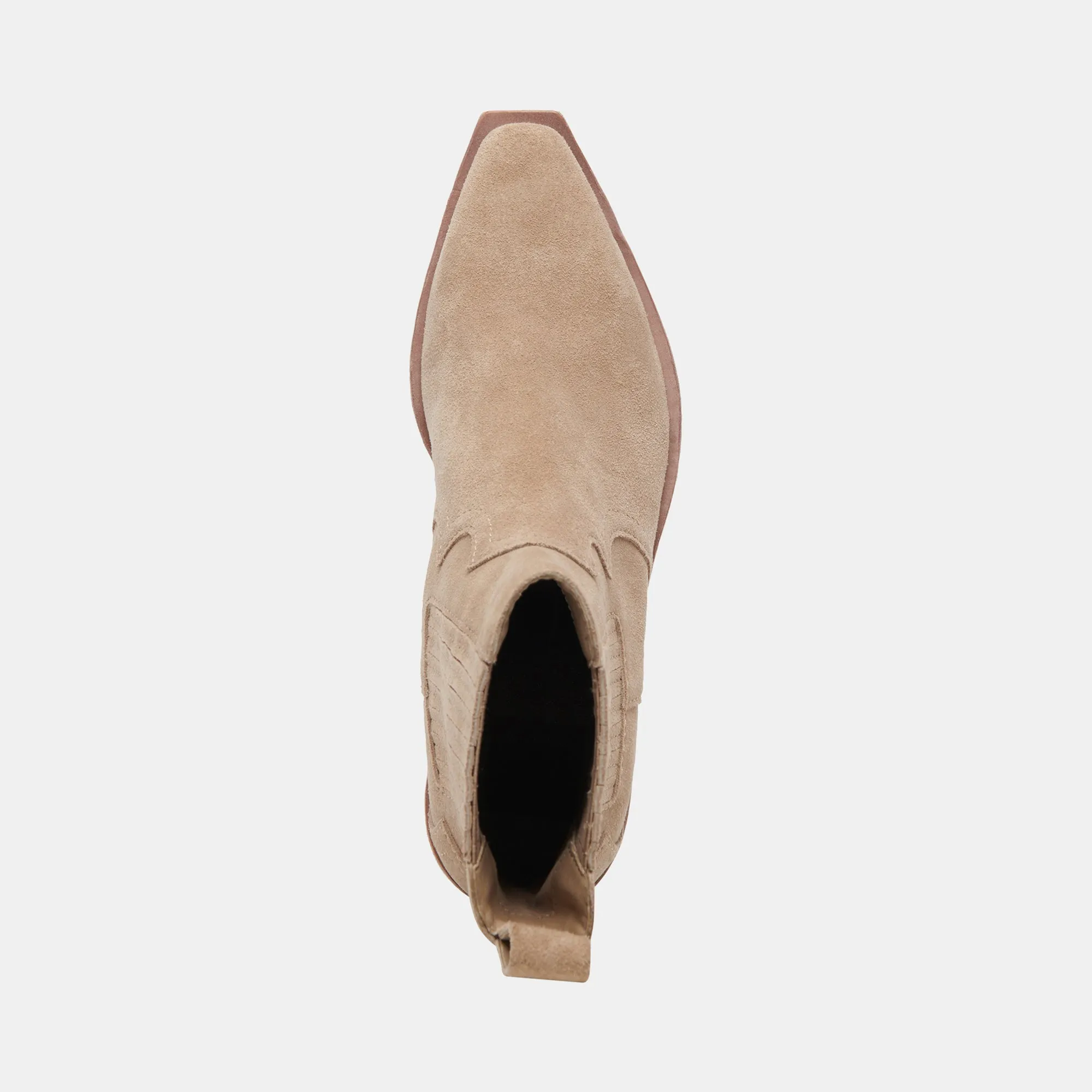 SENNA BOOTIES ALMOND SUEDE