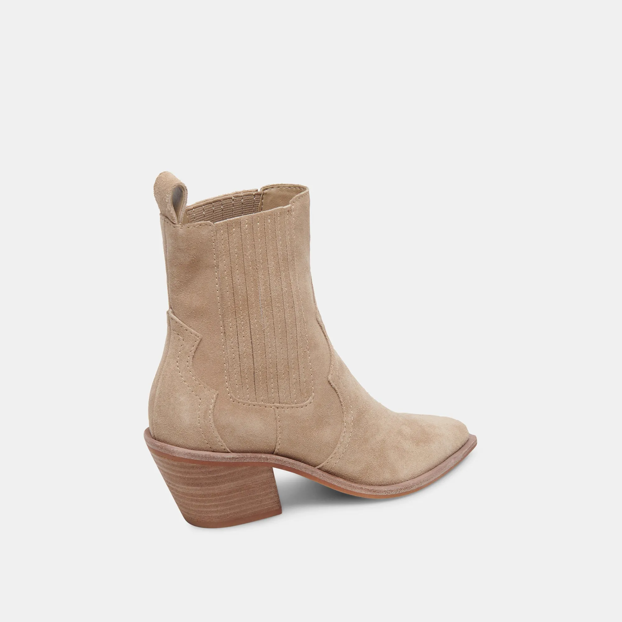 SENNA BOOTIES ALMOND SUEDE