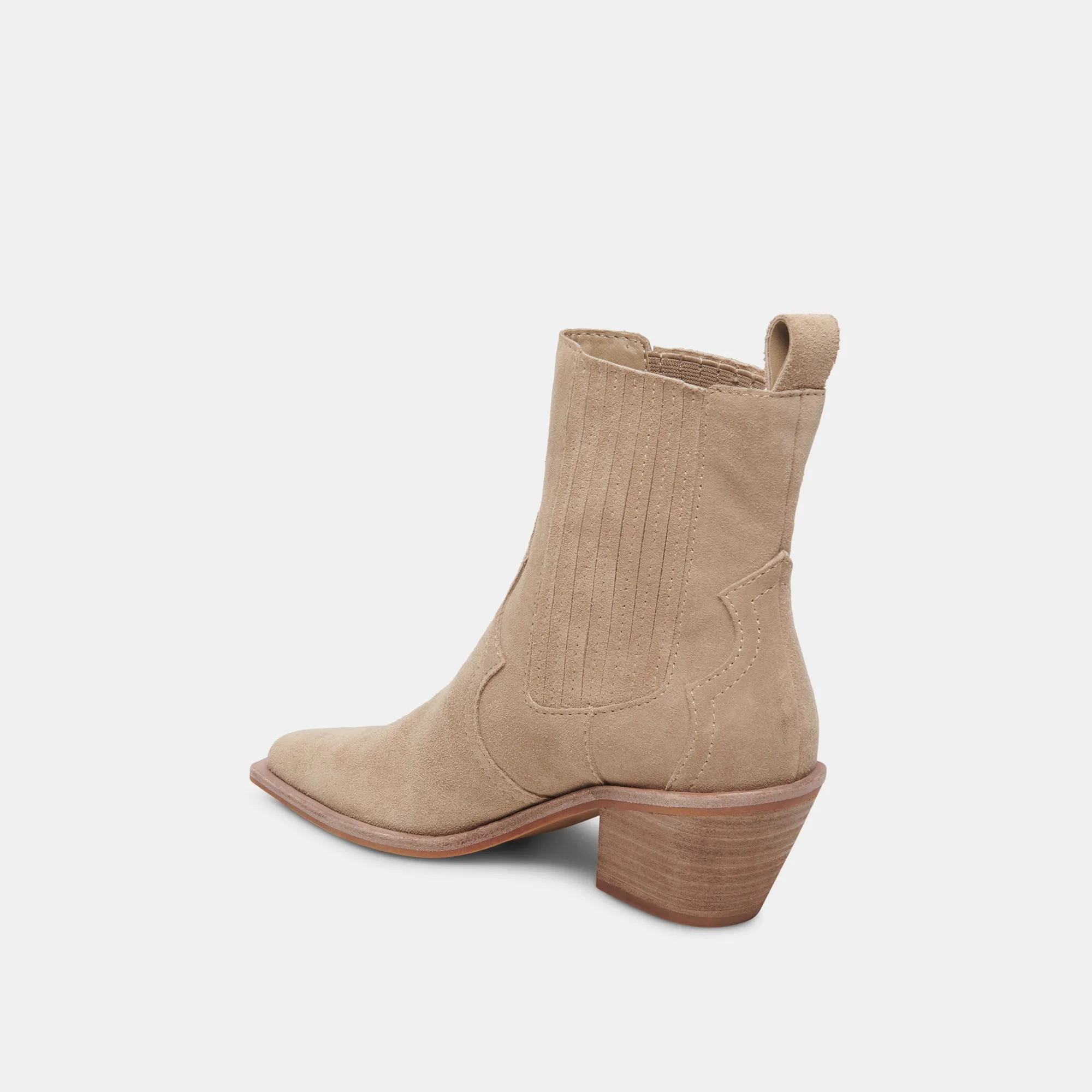 SENNA BOOTIES ALMOND SUEDE