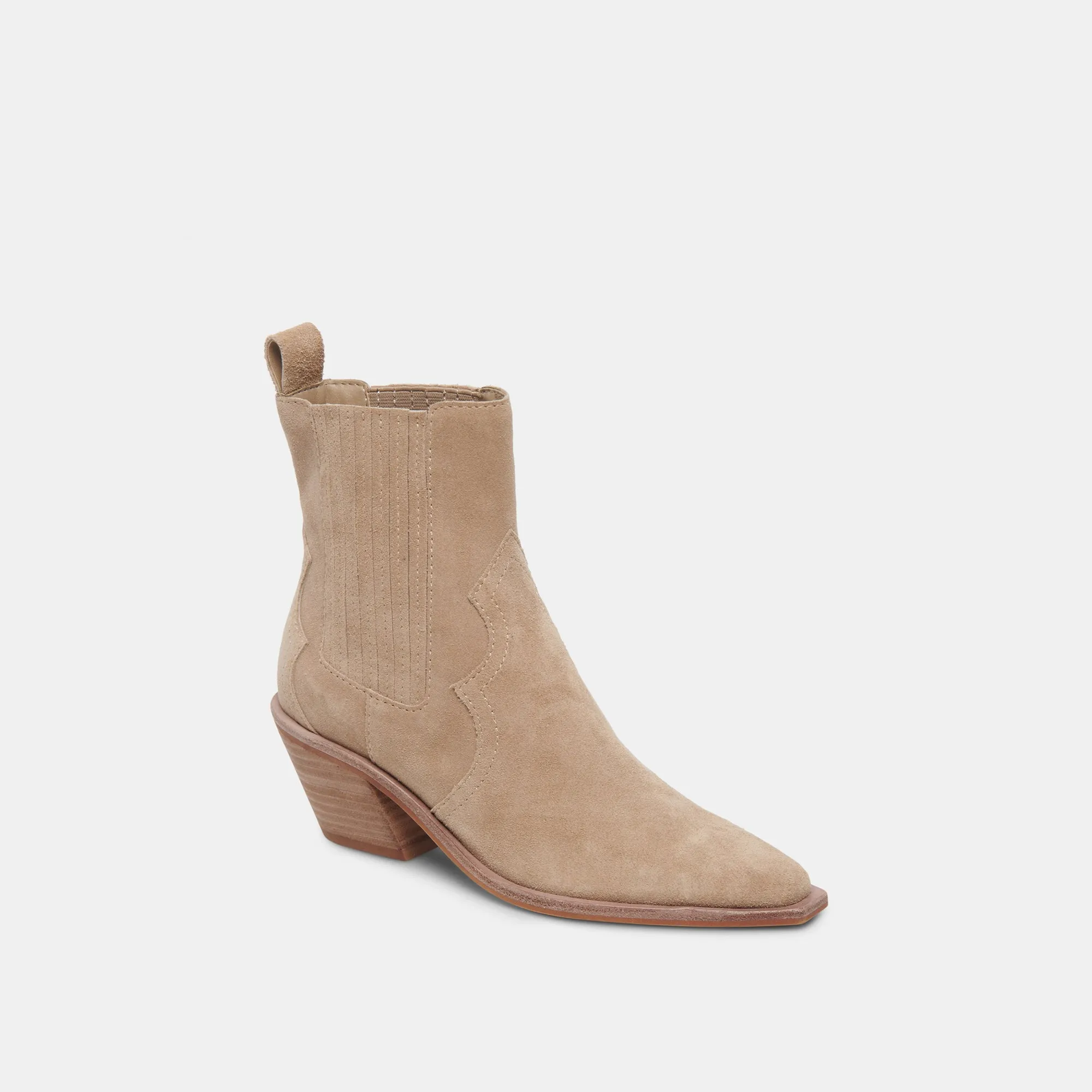 SENNA BOOTIES ALMOND SUEDE