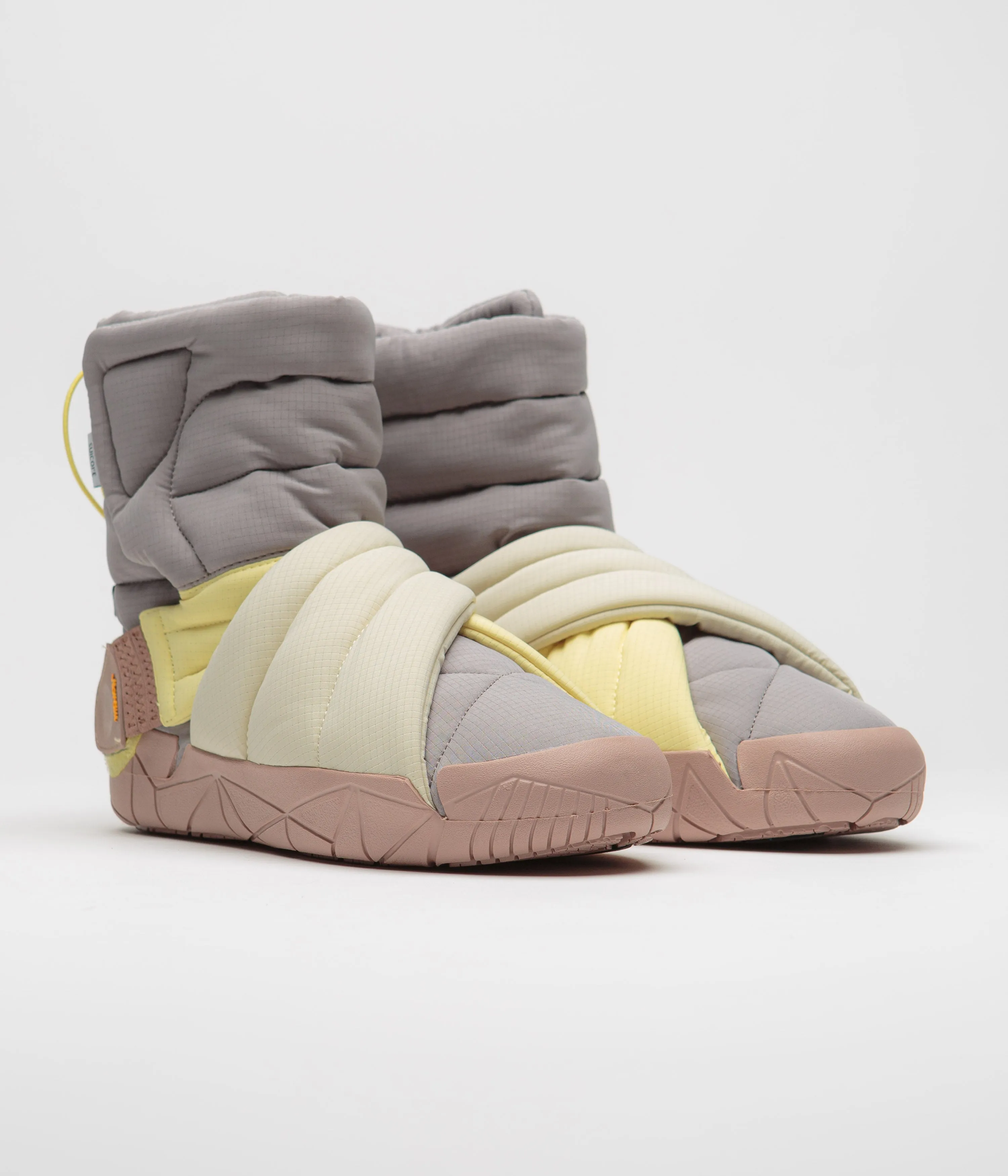 Suicoke Futon Hi Shoes - Grey Lemon