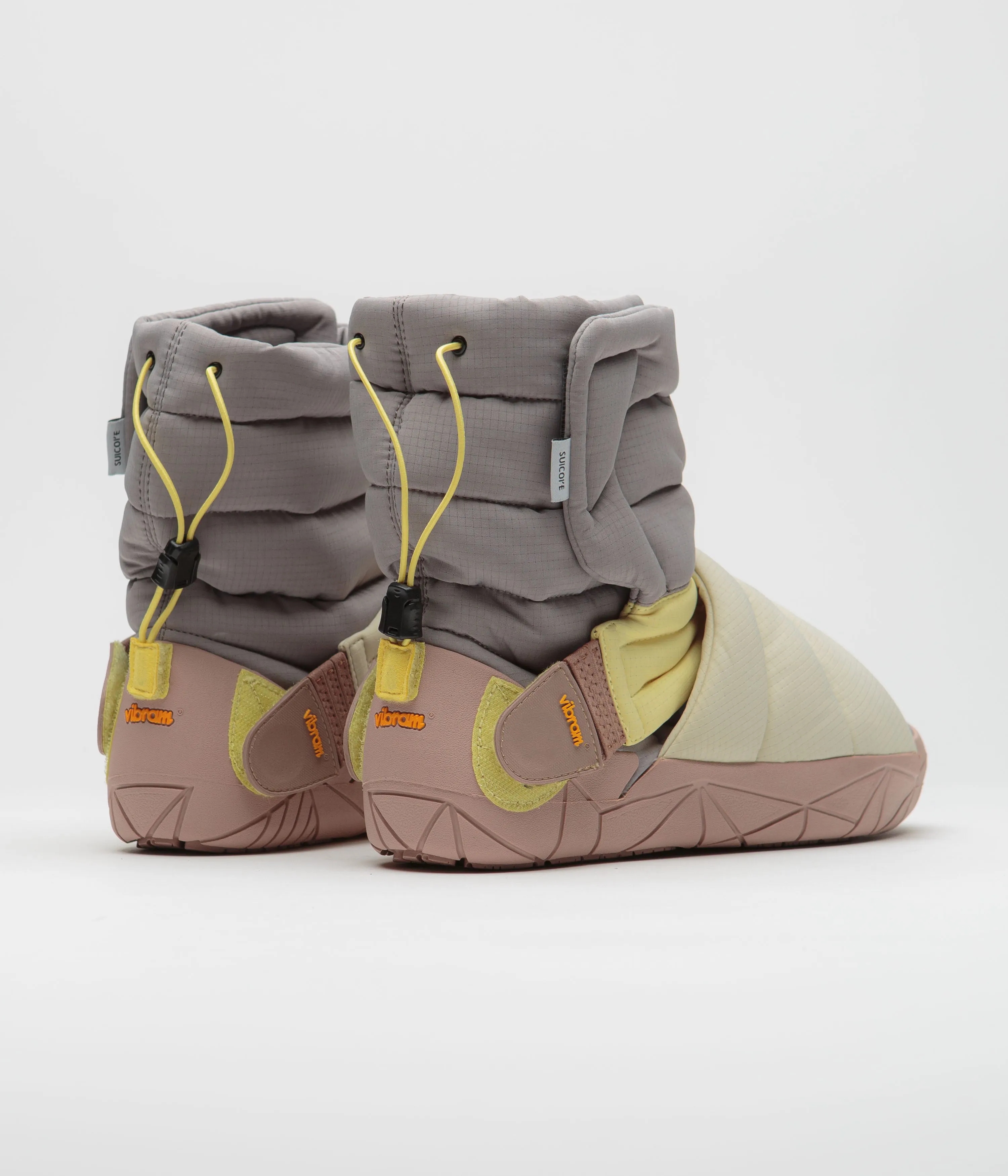 Suicoke Futon Hi Shoes - Grey Lemon