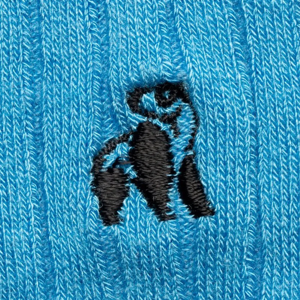 Swole Panda Bamboo Socks - Sky Blue