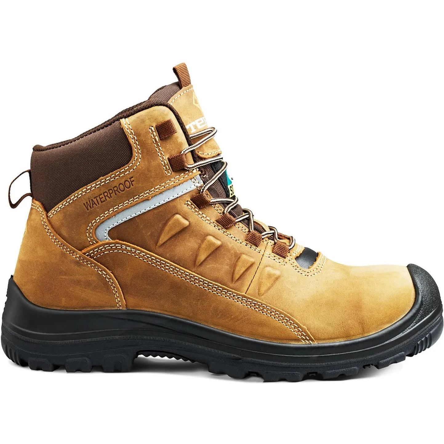 Terra Men's Findlay 6 Comp Toe WP Safety Work Boot -Brown- R5204B