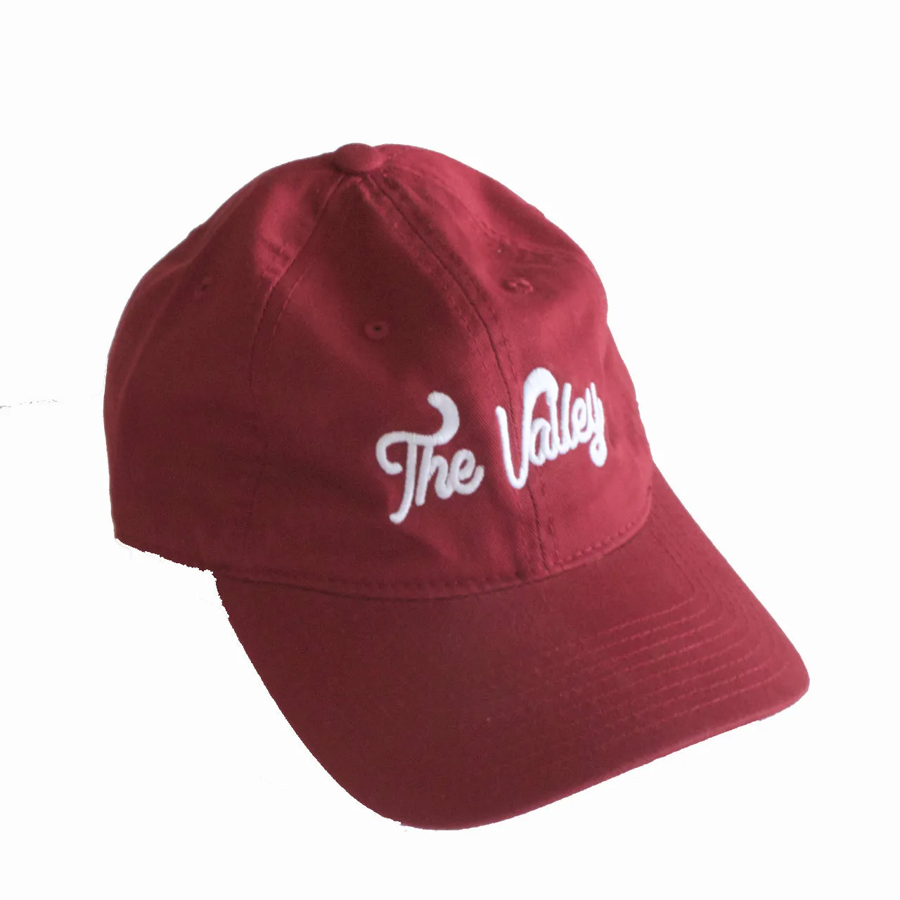 The Valley Dad Hat in Cardinal