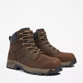 Timberland Pro Men's Titan EV 6" WP Comp Toe Work Boot -Brown- TB0A5NF6214