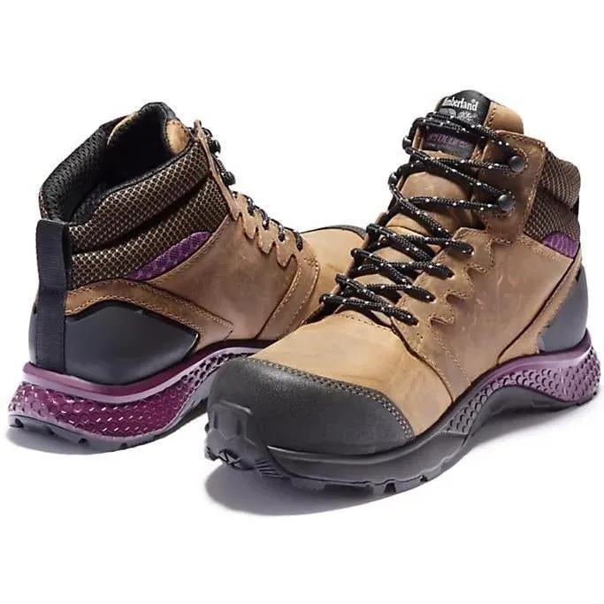 Timberland Pro Women's Reaxion Comp Toe WP Work Boot Brown TB1A219B214