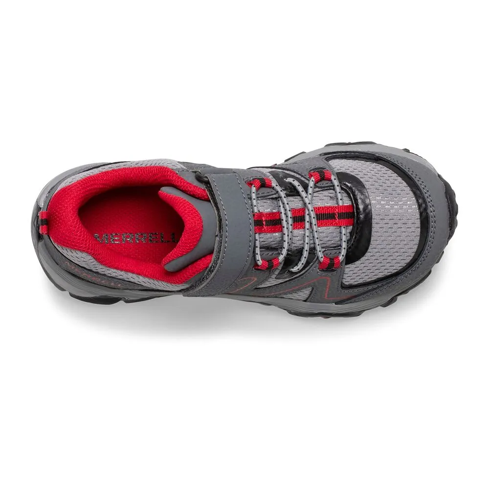 Trail Quest Kids Trail Sneaker - Grey/Red/Black