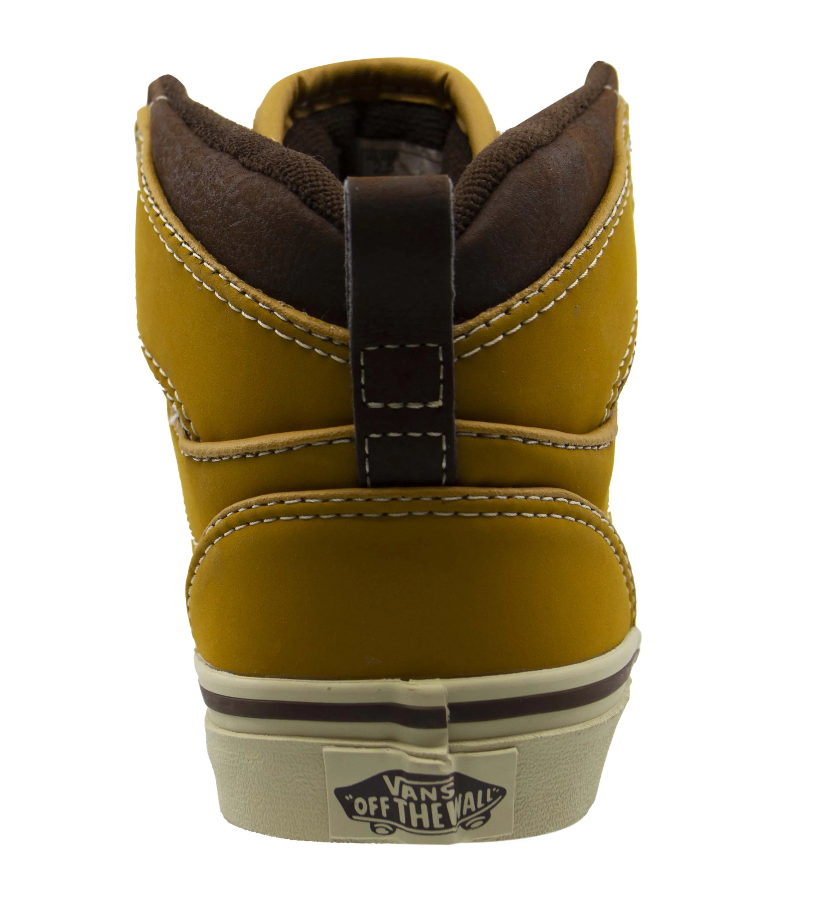 Vans Kids Atwood Hi Brown Synthetic Lace Up Trainers VH1GEV