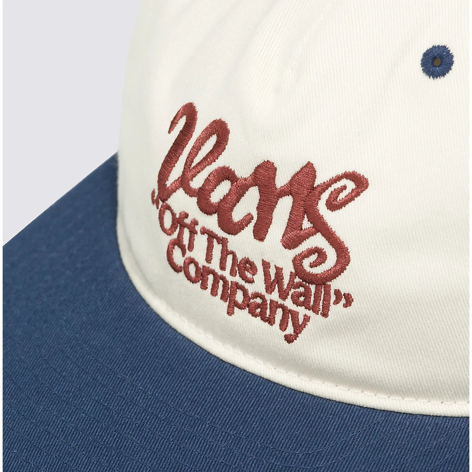 VANS Type Low Unstructured Hat - White/Blue