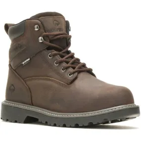 Wolverine Men's Floorhand 6 Steel Toe WP Work Boot -Brown- W231024