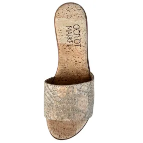 Women's Cork Sandal (Gold Piton)